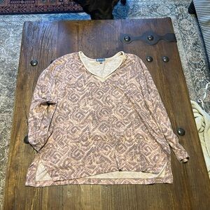 Democracy Pink Geometric Blouse